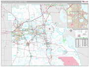 Lakeland-Winter Haven Wall Map Premium Style